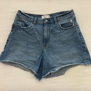 A&F high rise 5 inch dad shorts